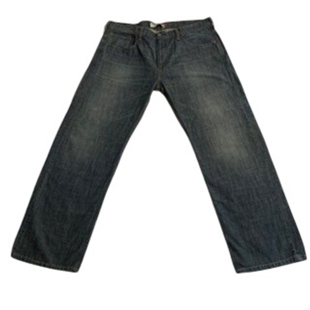 Levi's 569 Loose Straight Jeans Men Actual 39X31 1/2 Blue Denim Medium Wash